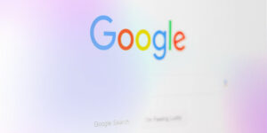 écran avec la recherche et le logo Google