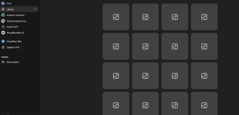 bibliothèque d'image chat GPT
