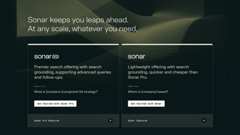 Sonar Perplexity