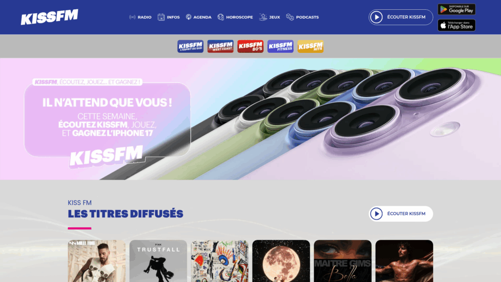 KISS FM • Site Radio