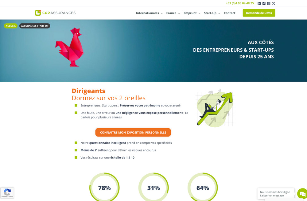 Cap Assurances • Site Générateur de Leads