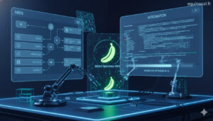 Capture d’écran d’une interface sombre affichant un tableau de bord et des fenêtres de configuration techniques.