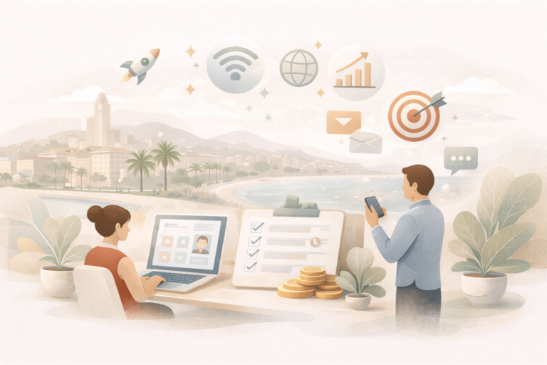 Écosystème numérique à Nice avec entrepreneurs, startups locales et technologies digitales en plein développement sur la Côte d’Azur.