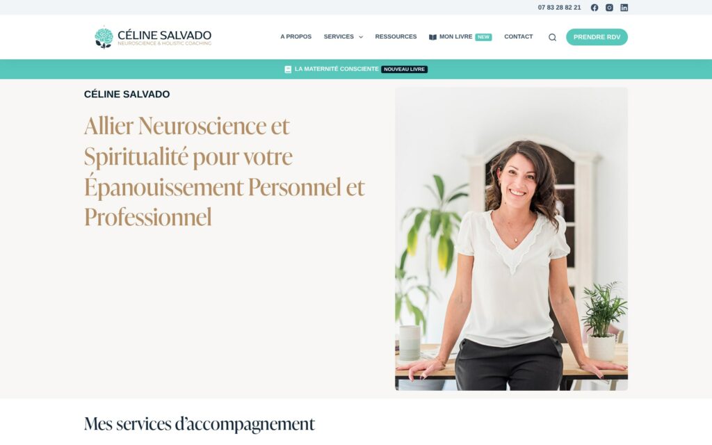 Céline Salvado • Site Internet