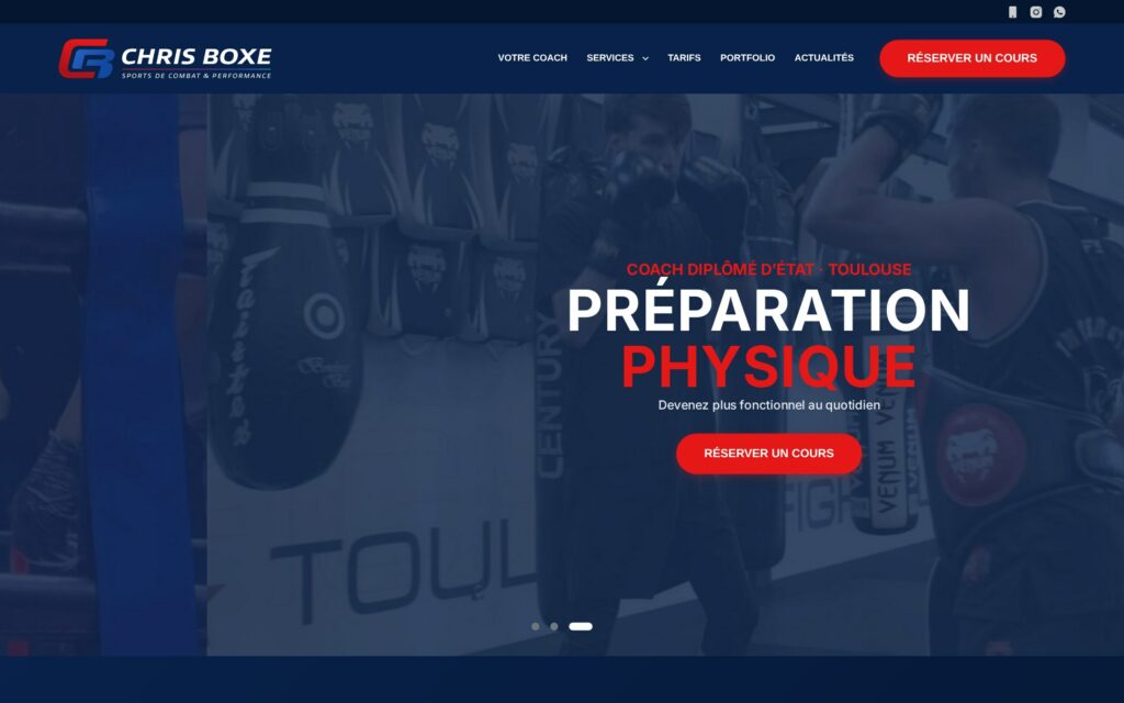 Chris Boxe • Site Internet